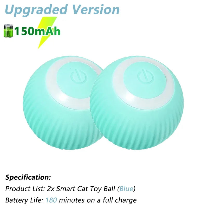 Interactive Automatic Electric Rolling Ball Toy for Cats - Smart Rotating Play Accessory