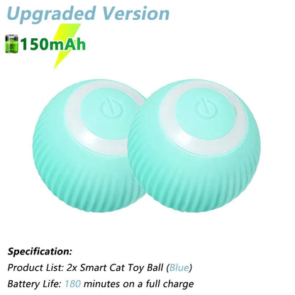 Interactive Automatic Electric Rolling Ball Toy for Cats - Smart Rotating Play Accessory