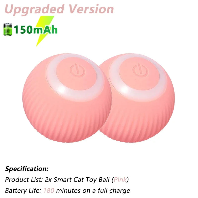 Interactive Automatic Electric Rolling Ball Toy for Cats - Smart Rotating Play Accessory