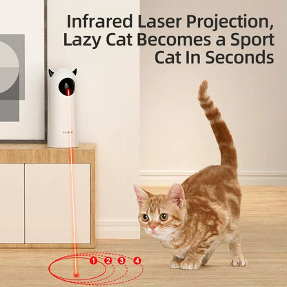 Interactive Automatic LED Laser Cat Toy - Advanced Handheld Electronic Teaser for Indoor Pets