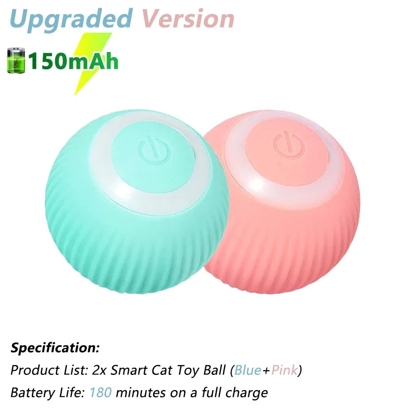 Interactive Automatic Electric Rolling Ball Toy for Cats - Smart Rotating Play Accessory