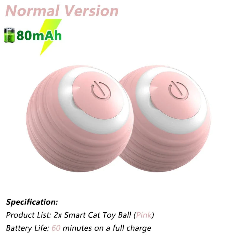 Interactive Automatic Electric Rolling Ball Toy for Cats - Smart Rotating Play Accessory
