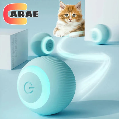 Interactive Automatic Electric Rolling Ball Toy for Cats - Smart Rotating Play Accessory