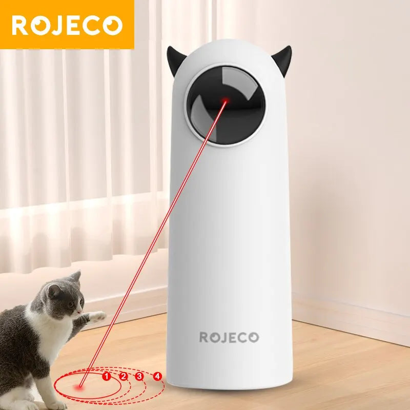 Interactive Automatic LED Laser Cat Toy - Advanced Handheld Electronic Teaser for Indoor Pets