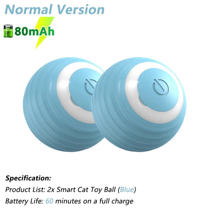 Interactive Automatic Electric Rolling Ball Toy for Cats - Smart Rotating Play Accessory