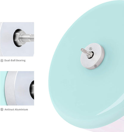 Premium Silent Hamster Exercise Wheel: Adjustable Stand Quiet Spinner for Hamsters, Gerbils, Mice, and Other Small Animals (Size S, Mint Green)