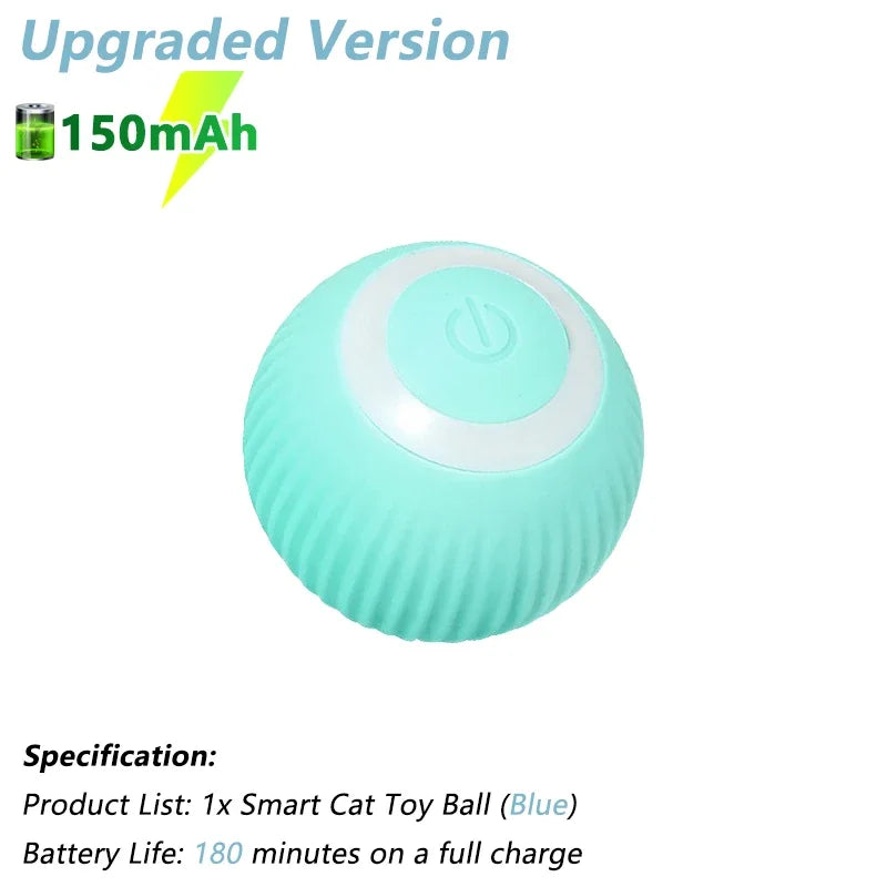 Interactive Automatic Electric Rolling Ball Toy for Cats - Smart Rotating Play Accessory