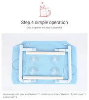 New Cat Hammock Cat Sunny Window Seat Washable Detachable Pet Bed Suction Shelf Bag Beds Seat For Cat Sleeping Pet Accessories