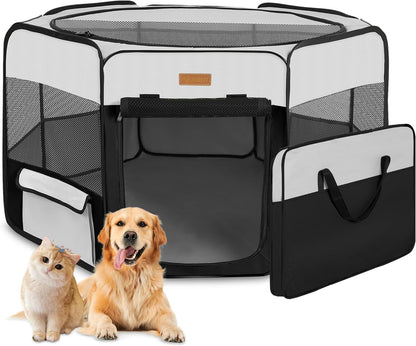 Portable Pet Playpen for Dogs, Cats, Puppies, Rabbits, and Chickens - Foldable Large-Capacity Tent for Indoor and Outdoor Use