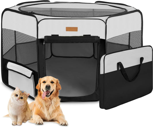 Portable Pet Playpen for Dogs, Cats, Puppies, Rabbits, and Chickens - Foldable Large-Capacity Tent for Indoor and Outdoor Use