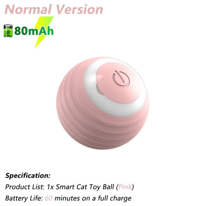 Interactive Automatic Electric Rolling Ball Toy for Cats - Smart Rotating Play Accessory