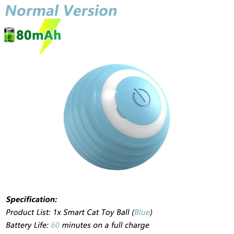 Interactive Automatic Electric Rolling Ball Toy for Cats - Smart Rotating Play Accessory