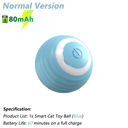 Interactive Automatic Electric Rolling Ball Toy for Cats - Smart Rotating Play Accessory