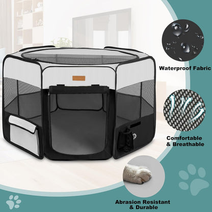 Portable Pet Playpen for Dogs, Cats, Puppies, Rabbits, and Chickens - Foldable Large-Capacity Tent for Indoor and Outdoor Use